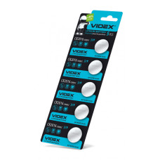 Батарейка літієва Videx CR2016 5шт BLISTER CARD