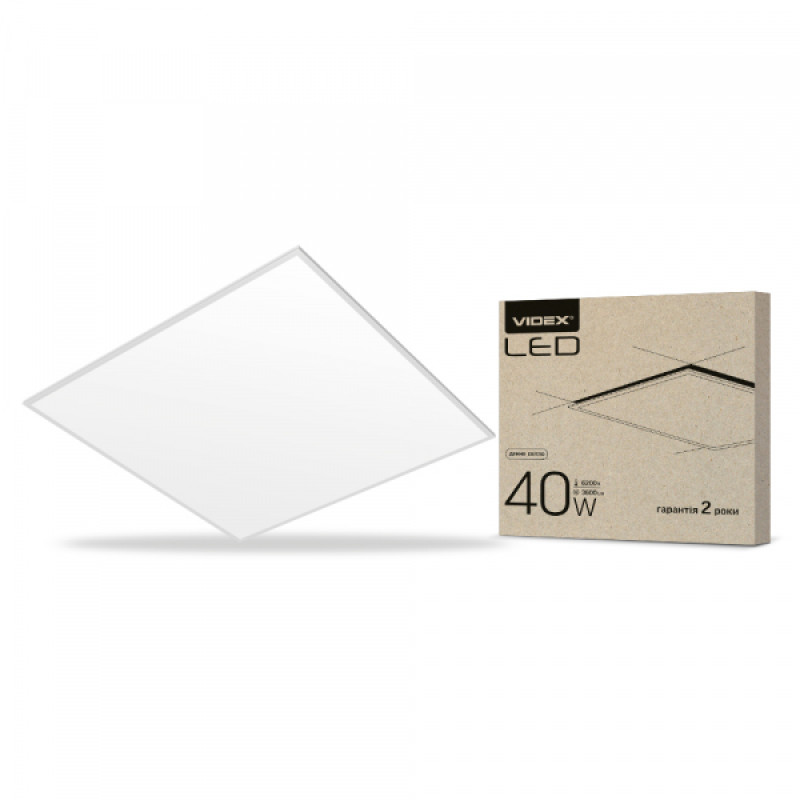 LED панель VIDEX 40W 6200K матовая