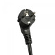 Мережевий подовжувач VIDEX ONCORD з/з 3п 3м (3x1.5мм) 2.4А 2USB+USB-C з кнопкою Black
