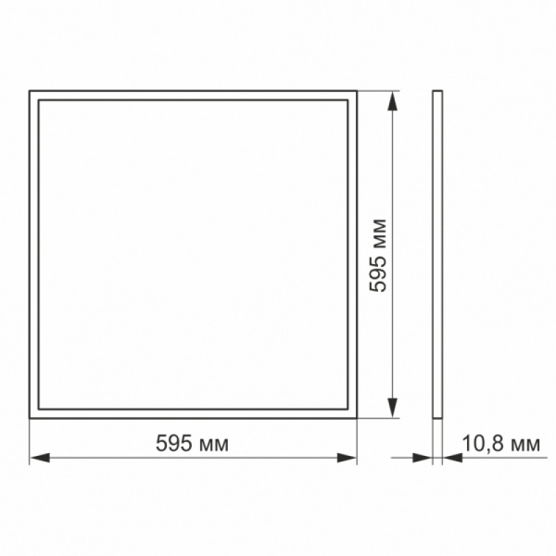 LED панель VIDEX 40W 6200K матовая