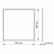 LED панель VIDEX 40W 6200K матовая