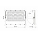 LED прожектор автономний VIDEX 1000LM 5000K 3.2V