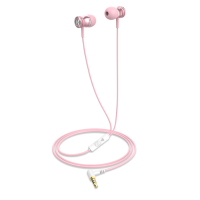 Вакуумні навушники з мікрофоном HAVIT HV-E303P Pink