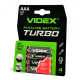 Батарейка лужна Videx LR03/AAA Turbo 4шт BLISTER