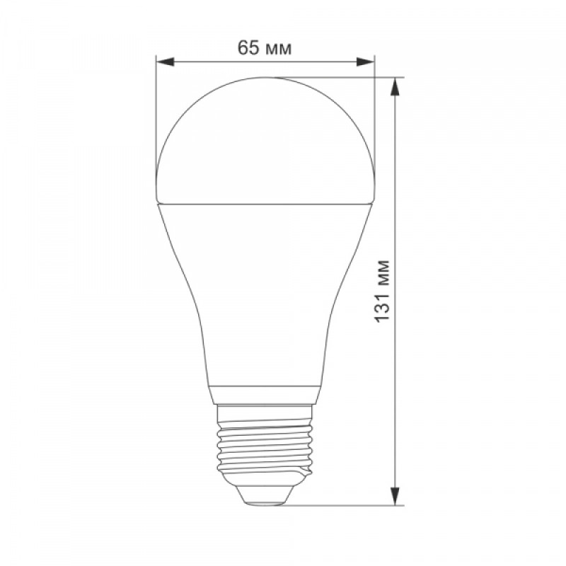 LED лампа VIDEX A65e 20W E27 4100K