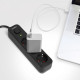 Мережевий подовжувач VIDEX ONCORD з/з 3п 3м (3x1.5мм) з кнопкою Black