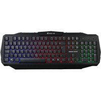 Мембранна ігрова клавіатура дротова XTRIKE ME KB-302 RGB Black