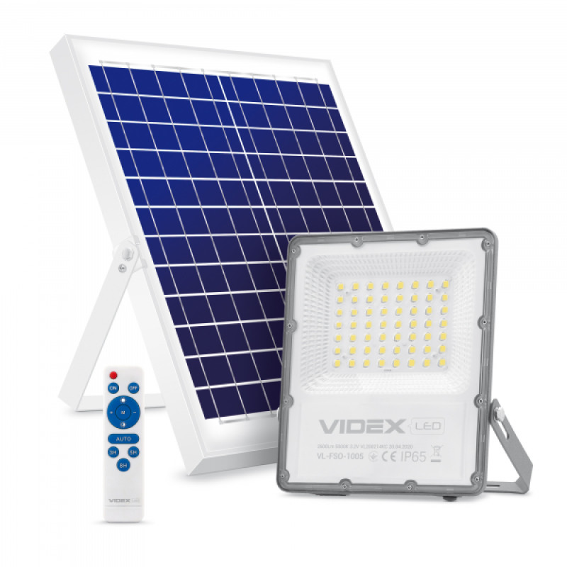 LED прожектор автономний VIDEX 2800Lm 5000K