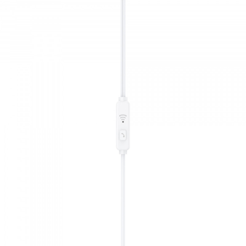 Вакуумні навушники з мікрофоном HAVIT HV-E330P White