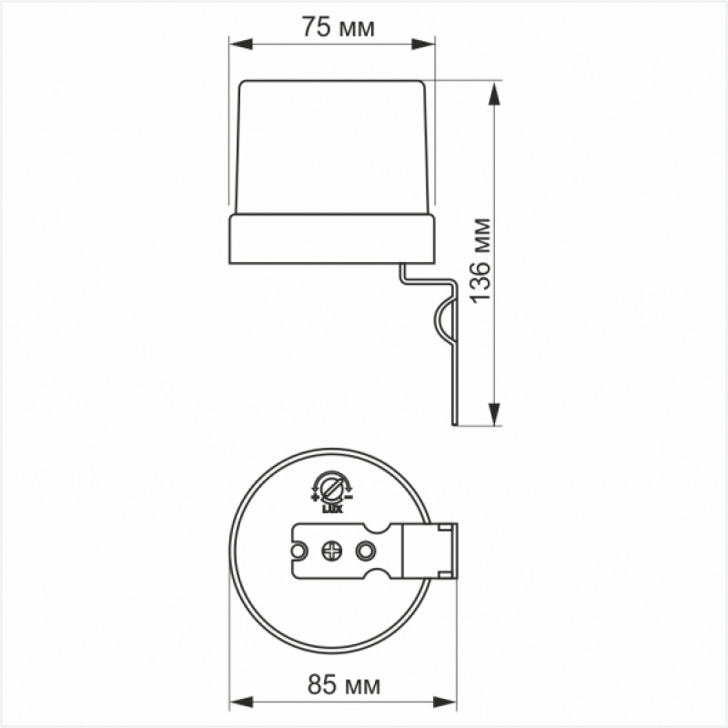 Датчик освітленості VIDEX VL-SN03 25A 220V фотометричний