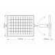 LED прожектор автономний VIDEX 2800Lm 5000K