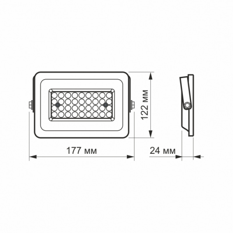 LED прожектор VIDEX F2e 30W 5000K