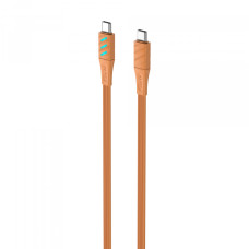 Кабель USB-C to USB-C HAVIT HV-CB6254 PD60W 3A 1м з LED індикатором Orange