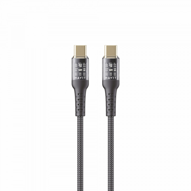 Кабель USB-C to USB-C HAVIT HV-CB6240 PD60W 3A 1м