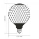 LED лампа VIDEX Filament VL-DG125BP 6W E27 1800K Black Magician net