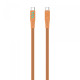 Кабель USB-C to USB-C HAVIT HV-CB6254 PD60W 3A 1м з LED індикатором Orange