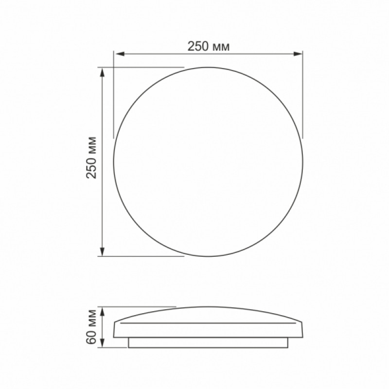 LED світильник настінно-стельовий TITANUM 18W 5000K Орбіта