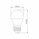 LED лампа VIDEX  G45e 7W E27 3000K