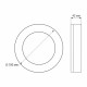 LED світильник ART IP65 круглий VIDEX 15W 5000K