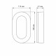 LED світильник ART IP65 овальний VIDEX 11W 5000K