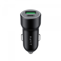 Автомобільний зарядний пристрій HAVIT HV-CC613 20W USB+USB-C