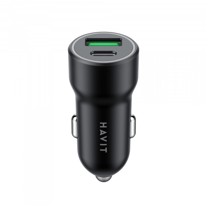 Автомобільний зарядний пристрій HAVIT HV-CC613 20W USB+USB-C