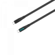 Кабель USB-C to USB-C HAVIT HV-CB6254 PD60W 3A 1м з LED індикатором Black