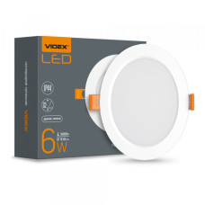 LED світильник Back вбудований круглий VIDEX 6W 5000K