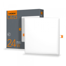 LED світильник безрамковий квадратний VIDEX 24W 4100K