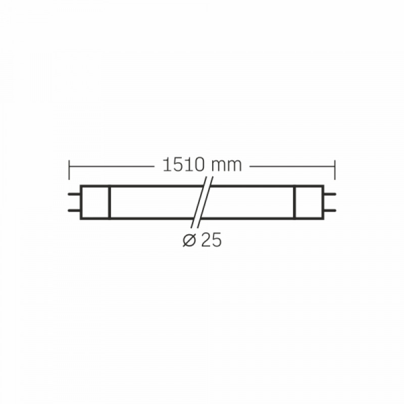 LED лампа VIDEX T8 24W 1.5M 6000K 185-265V матова