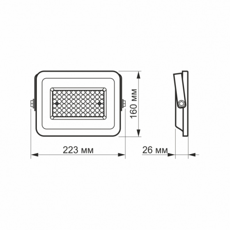 LED прожектор VIDEX F2e 50W 5000K