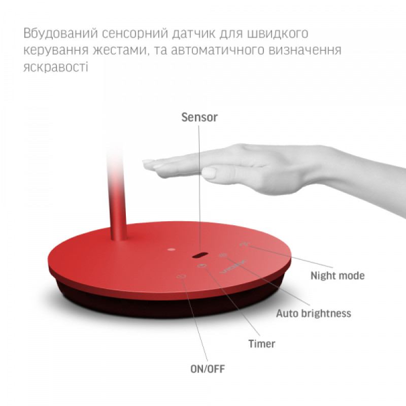 LED лампа настiльна VIDEX VL-TF15R 20W 4100K