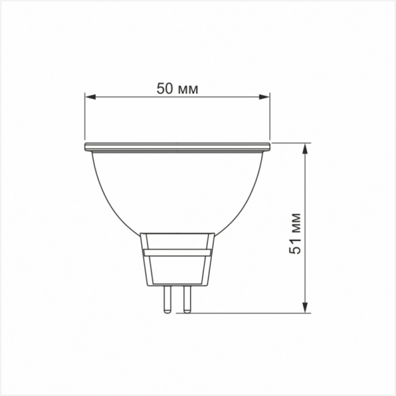 LED лампа VIDEX MR16e 8W GU5.3 4100K
