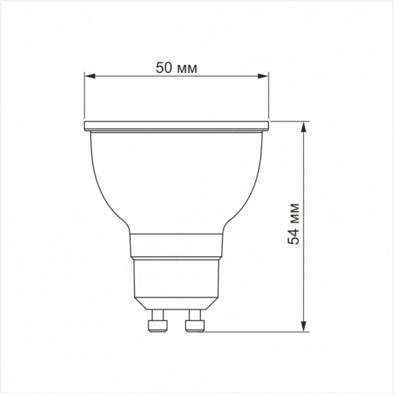 LED лампа VIDEX MR16еD 6W GU10 4100K дімерна
