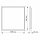 LED панель VIDEX 60W 6000K 220V матова 2шт/упак