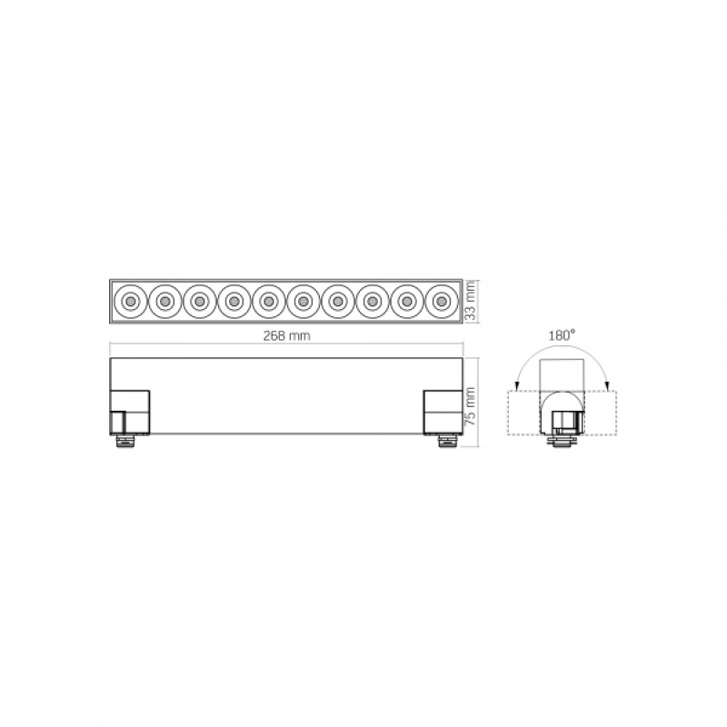 LED світильник трековий VIDEX TR06 15W 4100K 220V чорний