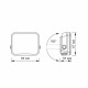 LED прожектор VIDEX F3 10W 5000K 220V Black (VLE-F3-0105B)