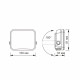 LED прожектор VIDEX F3 20W 5000K 220V Black (VLE-F3-0205B)