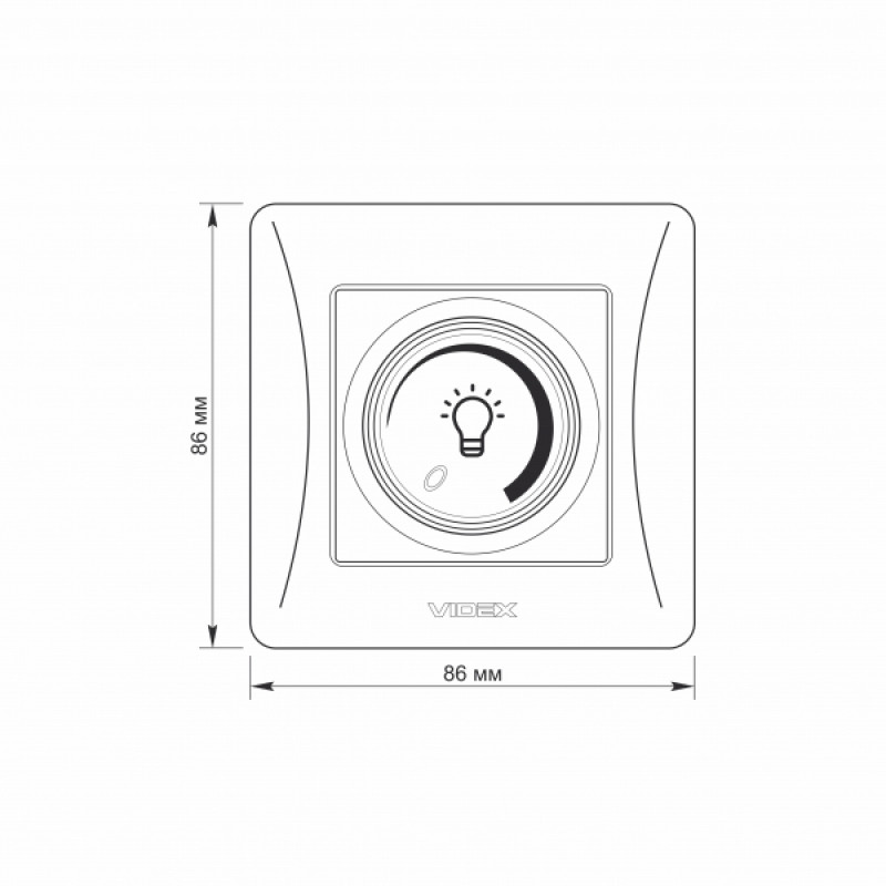 Димер LED 200Вт кремовий VIDEX BINERA