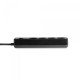 Мережевий подовжувач VIDEX ONCORD з/з 4п 3м (3x1.5мм) з кнопкою Black