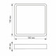 LED Світильник накладний квадрат VIDEX 18W 5000K Black