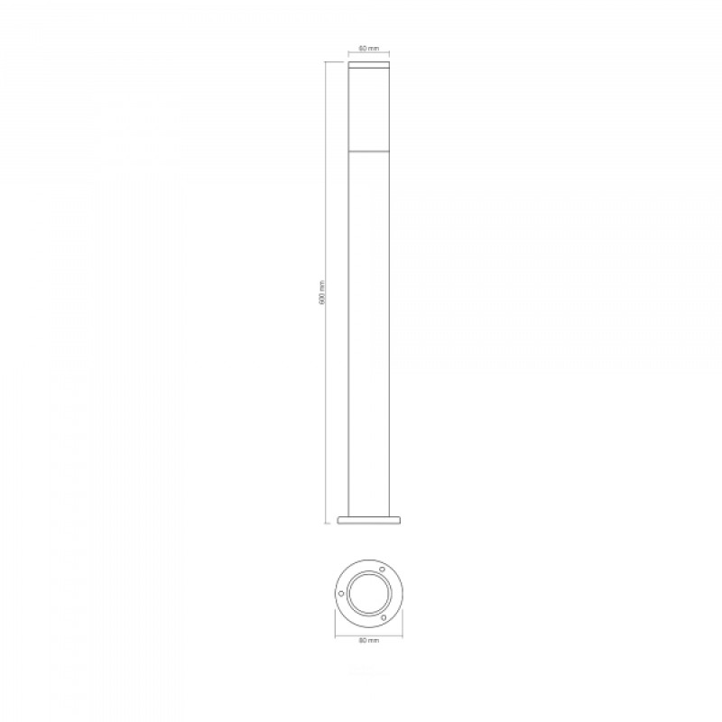 LED Світильник архітектурний AR09061B IP54 VIDEX GU10