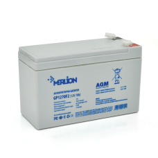 Акумуляторна батарея MERLION AGM GP1270F2 12 V 7Ah White Q10/480