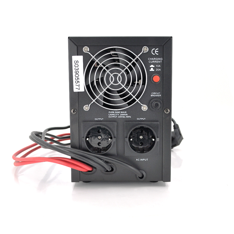 ДБЖ з правильною синусоїдою Europower PSW-EPB2000TW24 (Потужність 1400 Вт) 20А, під зовнішню АКБ 24В, Q2