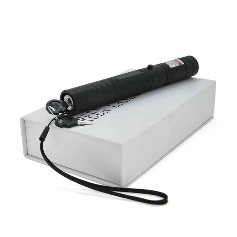 Лазерна указка Laser303, з лазером фіолетового кольору, живлення від акумулятора Li-ion 18650