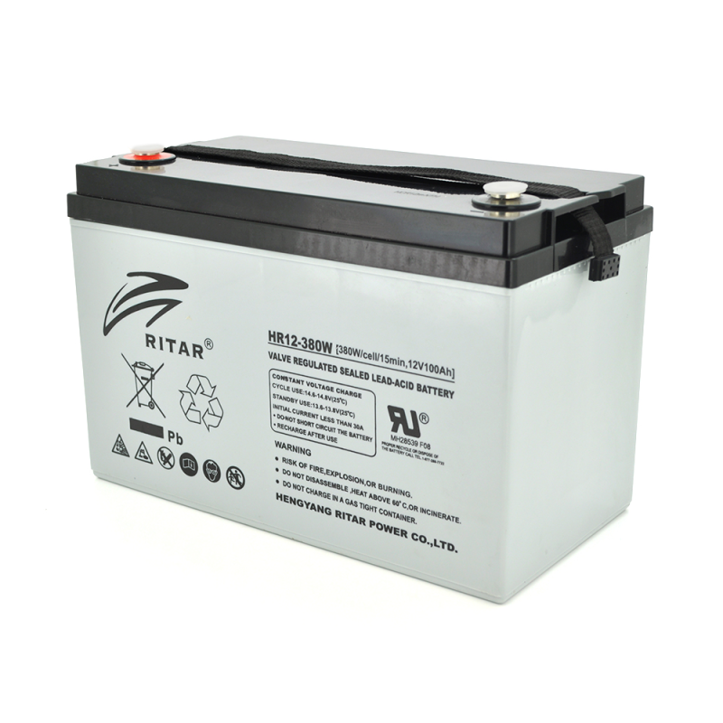 Акумуляторна батарея AGM RITAR HR12380W, Gray Case, 12V 100.0Ah Q1/36
