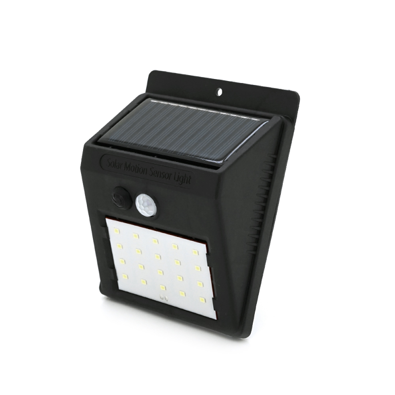 Вуличний ліхтар з сонячною панеллю 20 SMD LED Black