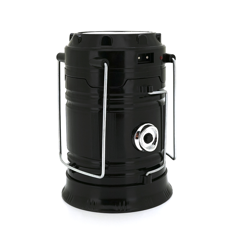 Лампа-ліхтар SH-5800T, 6+1LED, 1+1режим, корпус-алюміній, ударостійкий, 220V+Solar, вбудований аккум 800mAh, Mix Color, BOX