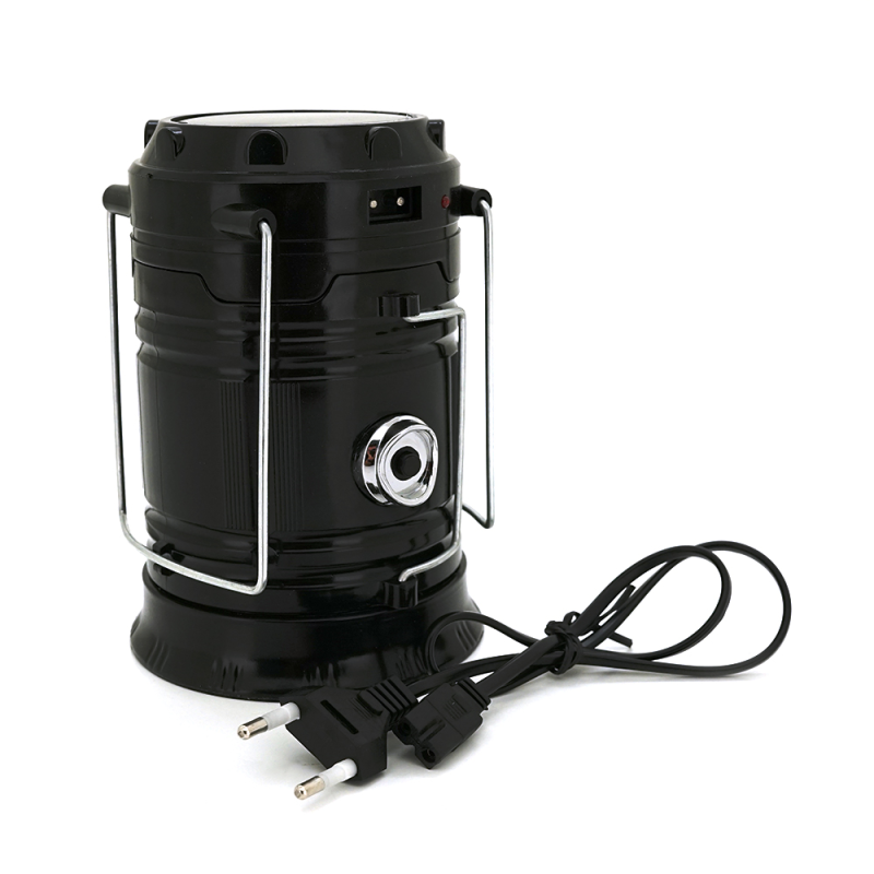 Лампа-ліхтар SH-5800T, 6+1LED, 1+1режим, корпус-алюміній, ударостійкий, 220V+Solar, вбудований аккум 800mAh, Mix Color, BOX