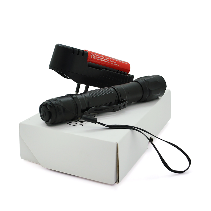 Лазерна указка Laser009, з лазером фіолетового кольору, живлення від акумулятора Li-ion 18650